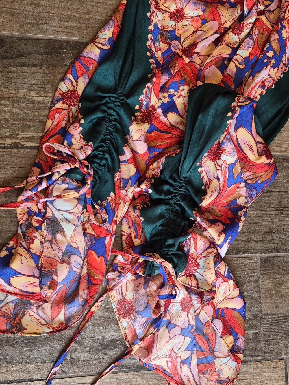 Intimately Free People In Bloom Floral Elastic Waist Pants in Midnight Combo XS - Picture 6 of 12